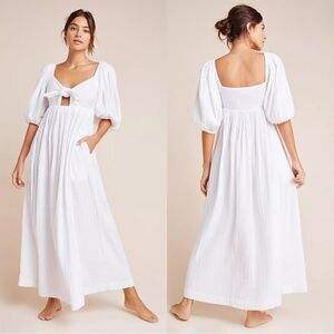 Mara Hoffman Violet Maxi Dress in white